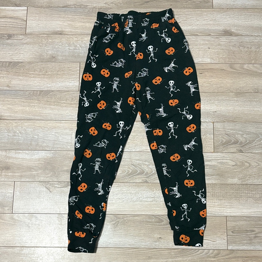 Halloween Skeleton and Pumpkin Kids Pants